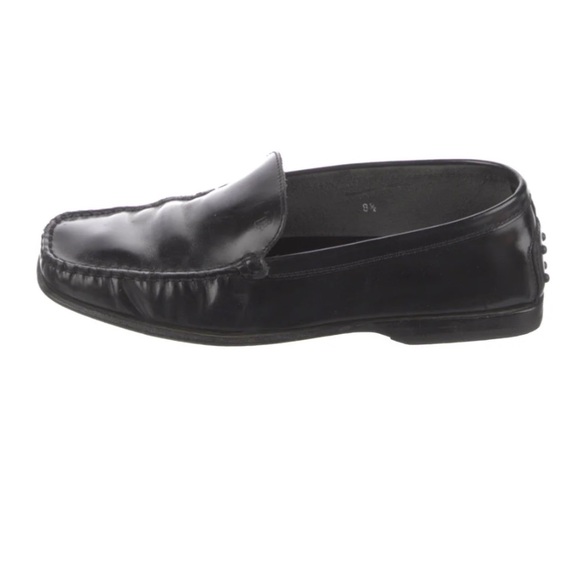 Tod's Women's Black Leather Loafers - Picture 1 of 7